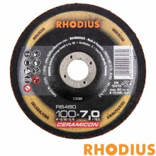 [로디우스] 연마석 (4"x7.0TxΦ16) RS480 CERAMICON