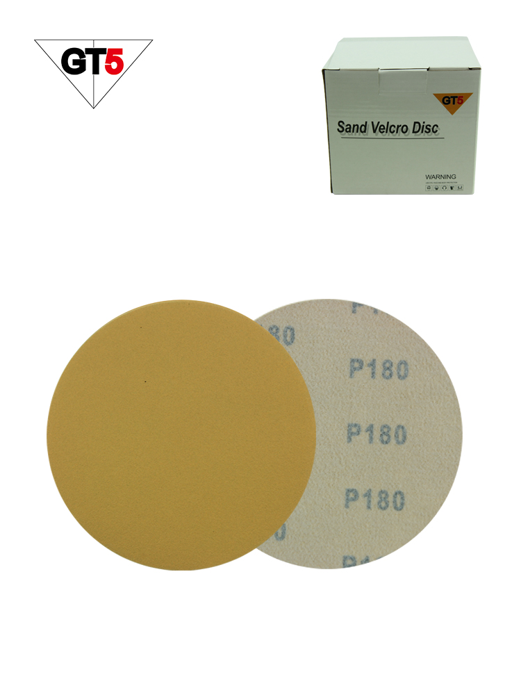 흡진사포-종이(VELCRO DISC) 5인치 무홀 흡진빼빠(SAND)
