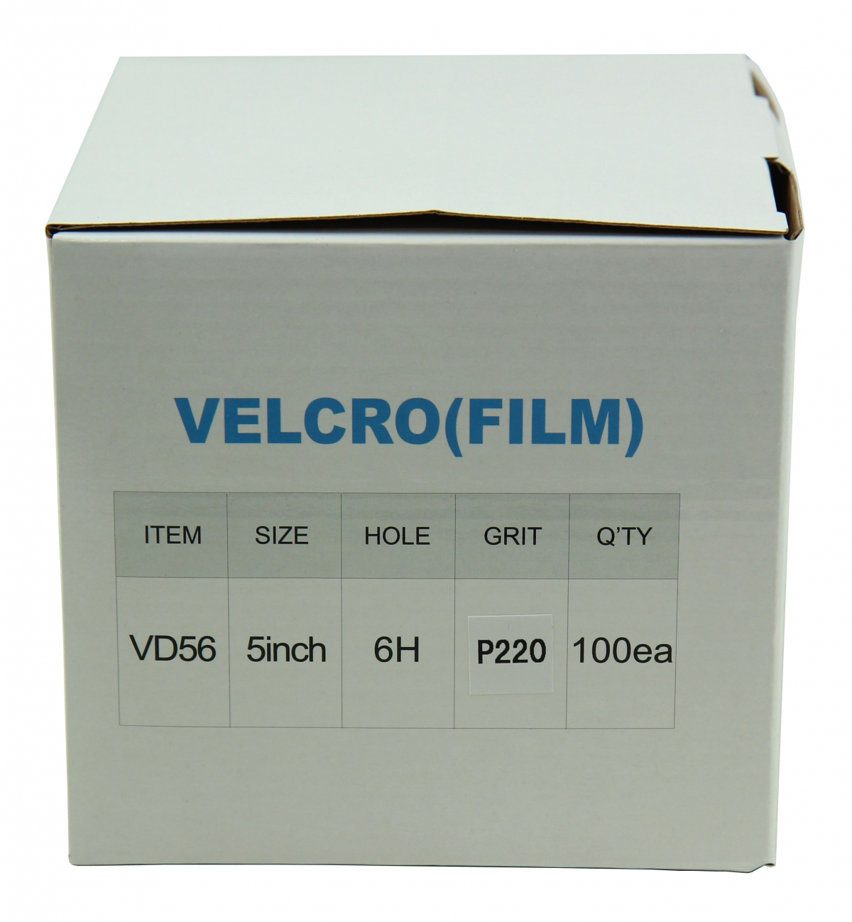 흡진사포-필름(VELCRO DISC) 5인치 6홀 흡진빼빠(FILM)